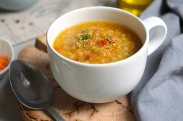 Lentil Bulgur Soup, Comfort Food, Turkish Cuisine