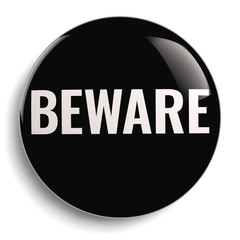 Beware Symbol Icon Isolated
