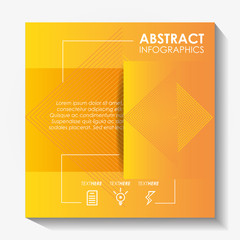 template infographic with figures geometrics