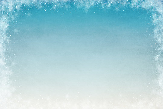 Winter Themed Background for Adding Text or Writing