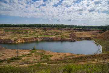 Gold and silver ore open pit quarry mining technology