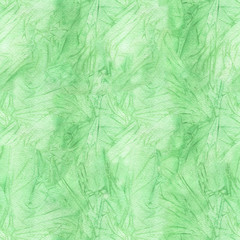 Green paint watercolor seamless pattern. Texture background