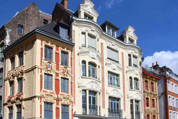 Fototapeta premium Lille (France) - Façades Grand place