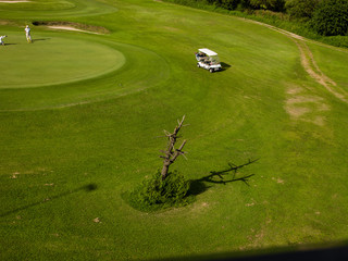 Golf course in river bed