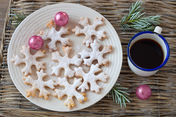 Schneeflocken- Kekse