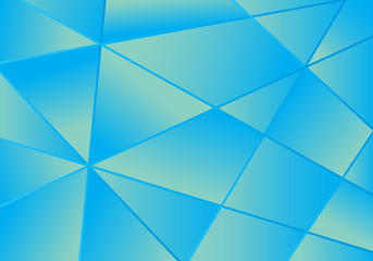 blue abstract polygonal tech banner