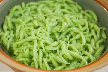 Thai dessert, Lod Chong Dessert in Coconut Milk