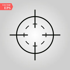 Target icon in trendy flat style isolated on white background. Symbol for your web site design, logo, app, UI. Vector illustration, EPS