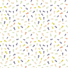 Vector organic seamless abstract background, freehand doodles pattern.