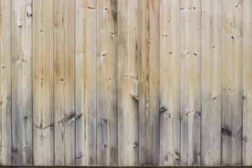 Weathered and Faded Natural Wooden Planks or Boards on a Fence