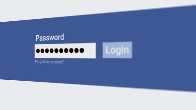 Facebook Password Screen, login, password, forgot password