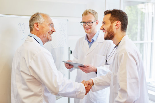 Doctors sharing handschake