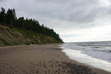 the Baltic Sea in a storm