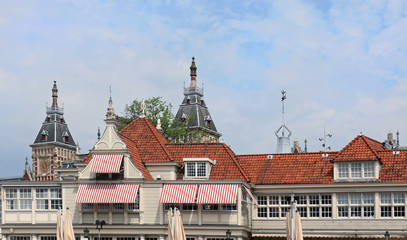 Fototapeta premium Rooftop architecture in Amsterdam