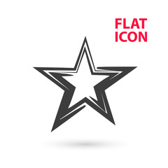 Star, Flat vector icon