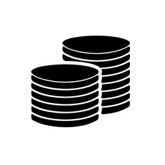stack of coins. vector illustration