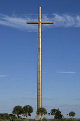 Great Cross as Saint Augustine, Florida Against a Blue Sky