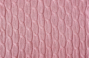 Pale pink  knitting wool texture background