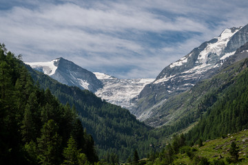 Gletscher im Turtmanthal in der Schweiz Natur pur