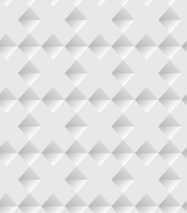 White seamless volumetric texture. Vector modern pattern.