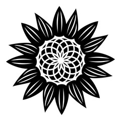 Fashion flower icon. Simple illustration of fashion flower vector icon for web design isolated on white background