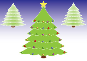 Christmas trees, format vector and jpg.