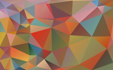 Multicolor background of triangles. Bright colors, festive abstract background