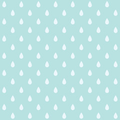 Vector seamless pattern with drops. Cute simple background