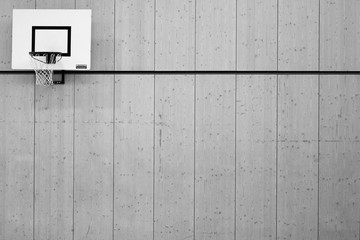 Basketball Korb in Sporthalle