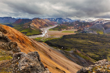 Sudurnamur trail in Landmannalaugar, Iceland