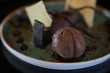 Tasty chocolate ice cream