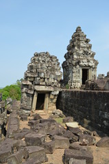 Naklejka premium ruins stones Khmer temples angkor cambodia