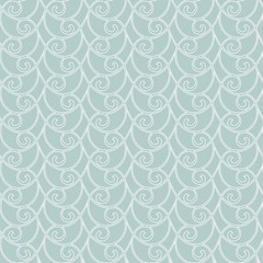Seamless background for your designs. Modern light blue and white ornament. Geometric abstract pattern