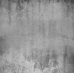 Grey textured concrete wall background