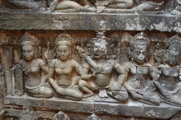 cambodia sculpture ancient hindu temple angkor ruins