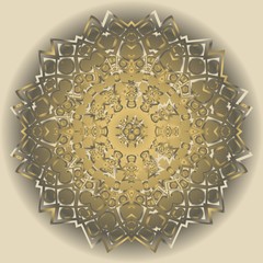 Round pattern flower mandala. circle floral ornament. Decorative vector illustration.