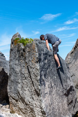 Rock Climbing Pushing Physical Limits
