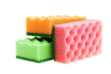multi-colored sponges
