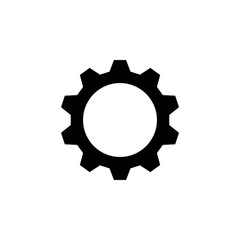 Gear icon vector.Gear sign Isolated on white background. Flat style for graphic design, logo, Web, UI, mobile app, EPS10