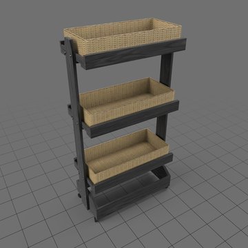 Woven basket display
