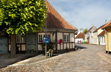 Fototapeta na wymiar Old town of Odense, Denmark