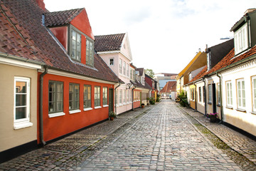 Old town of Odense, Denmark