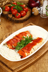 Turkish Food Beyti Kebap
