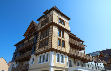 Obraz premium Architecture of Trouville, Normandy, France.