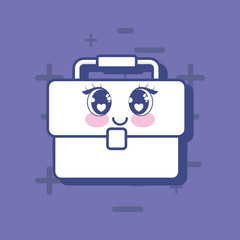 kawaii briefcase icon