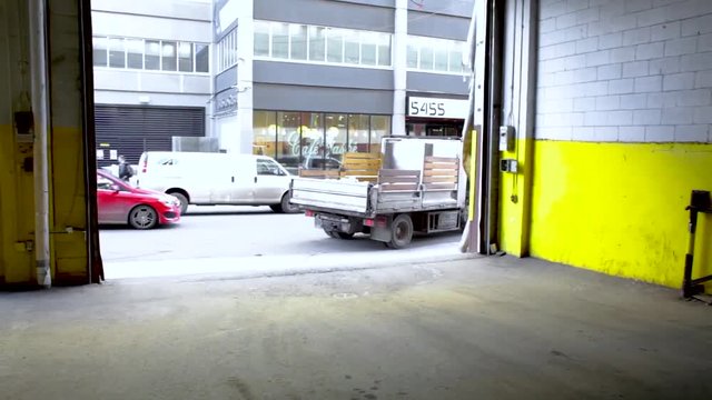 Compost truck coming to get fresh compost