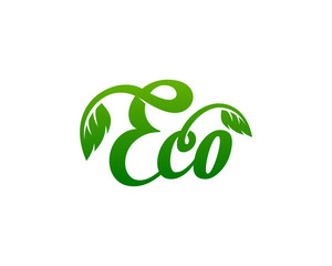 eco logo template vector Illustration