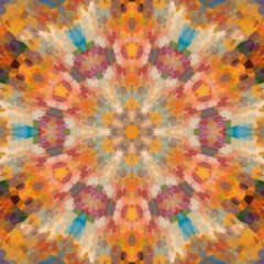 Fractal background. Abstract design pattern. Multicolored mixed painting art. Template for creative products creating. Acrylic style texture. Surreal watercolor artwork. Fantasy wallpaper. 