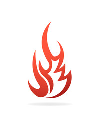 Fire Flame Fuel. Logo vector design