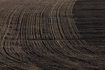 plowed soil